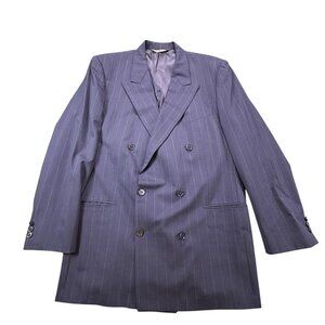 Classic Double-Breasted Gray Blazer